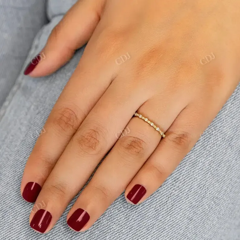0.14CTW Round Cut Natural Diamond Wedding Ring