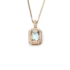 14k Royale Aquamarine Necklace