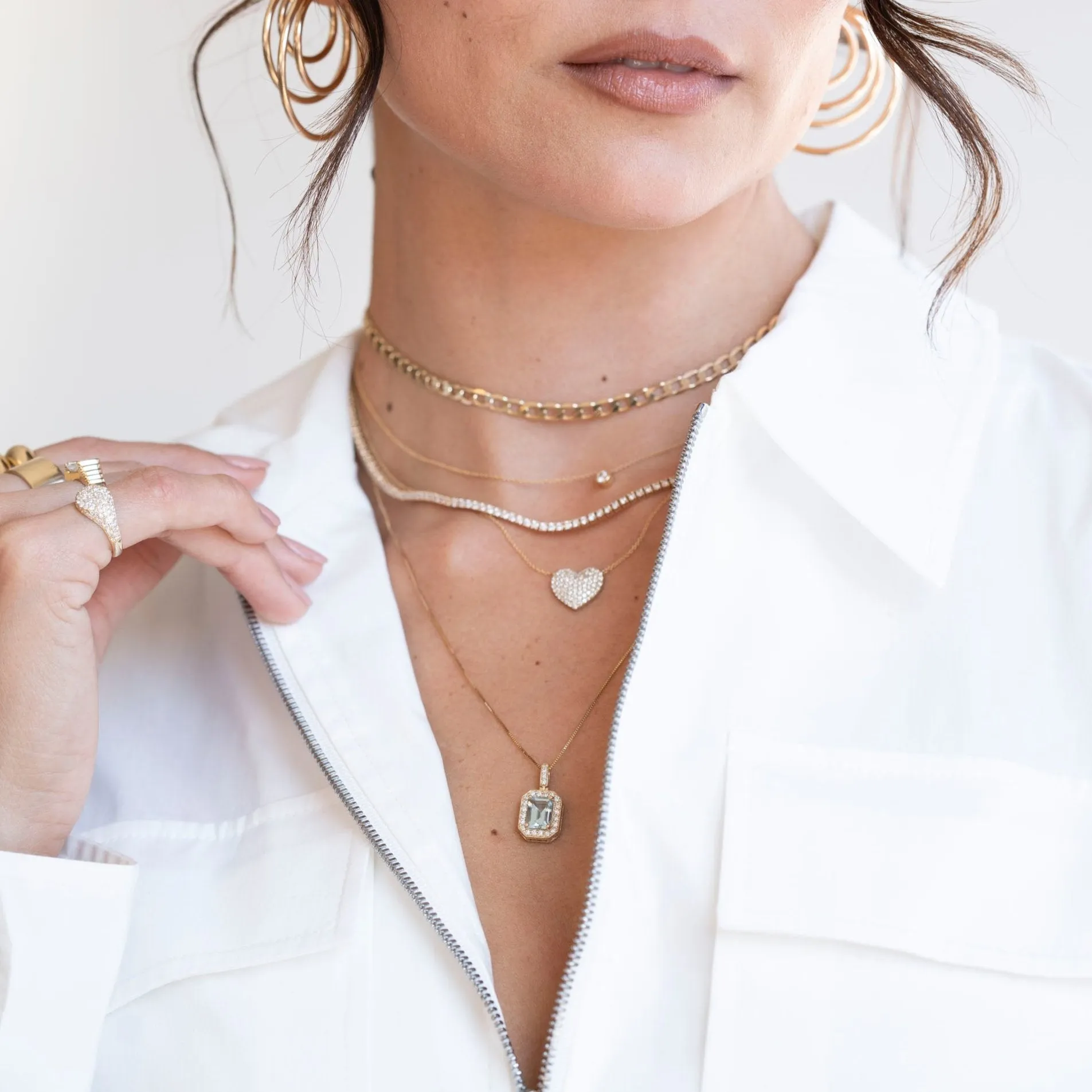 14k Royale Aquamarine Necklace