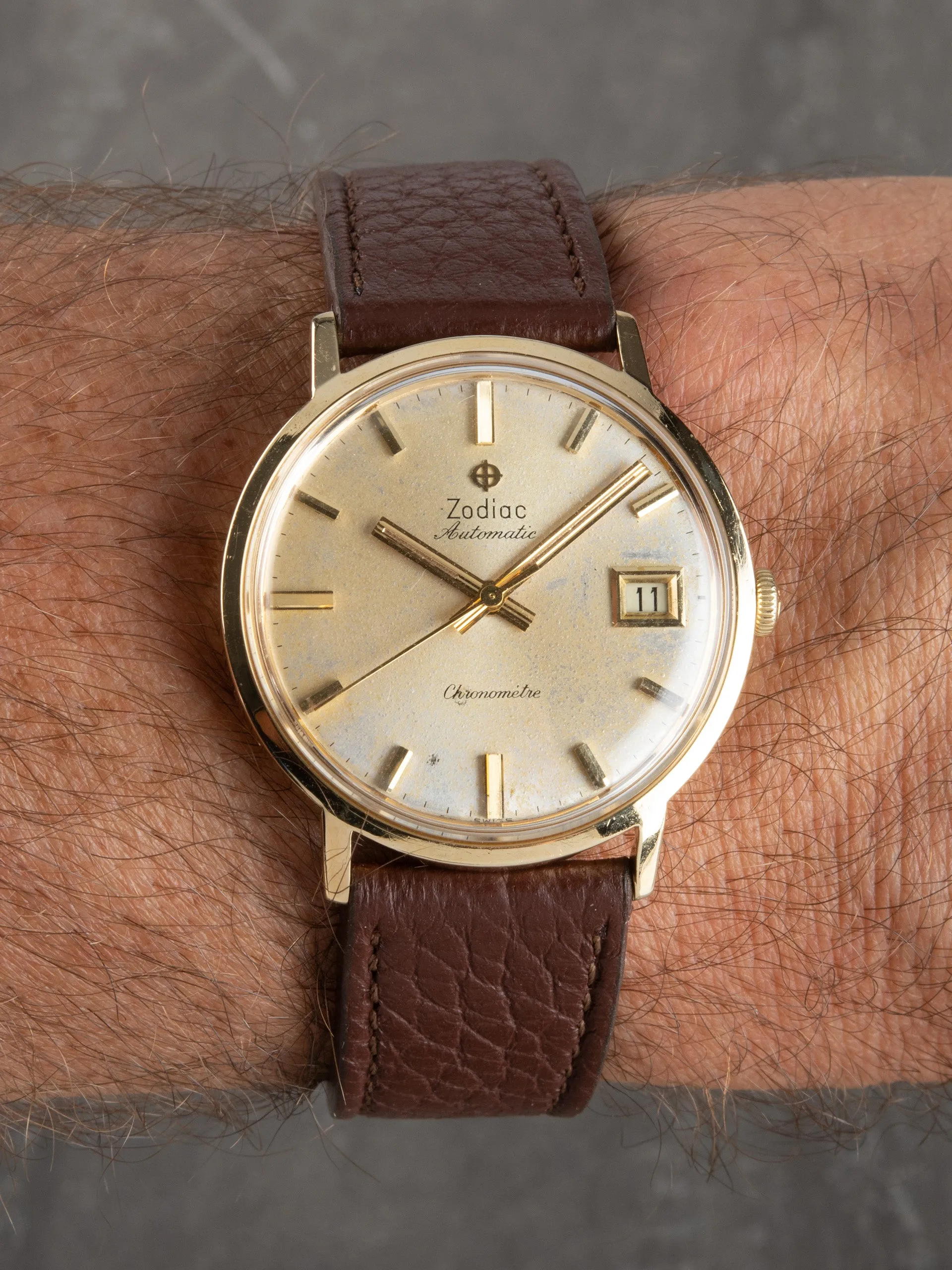 1950s Zodiac Automatic Chronometre (Ref. 725-322) 18K YG