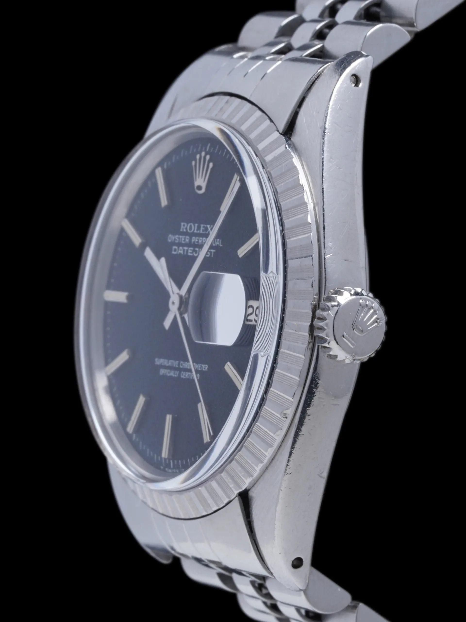 1973 Rolex Datejust (Ref. 1603) Non-Luminous Black "Confetti Dial"