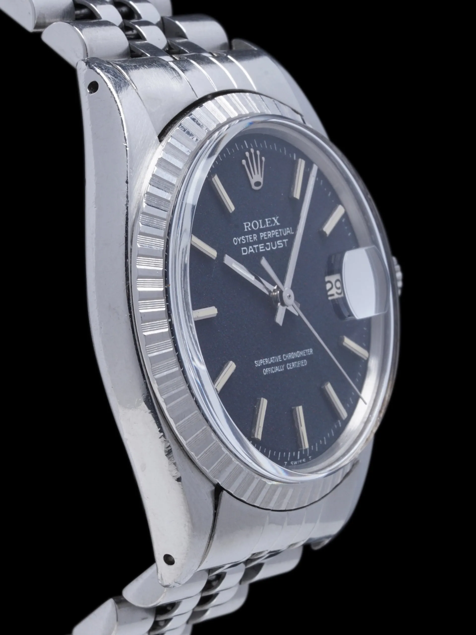 1973 Rolex Datejust (Ref. 1603) Non-Luminous Black "Confetti Dial"
