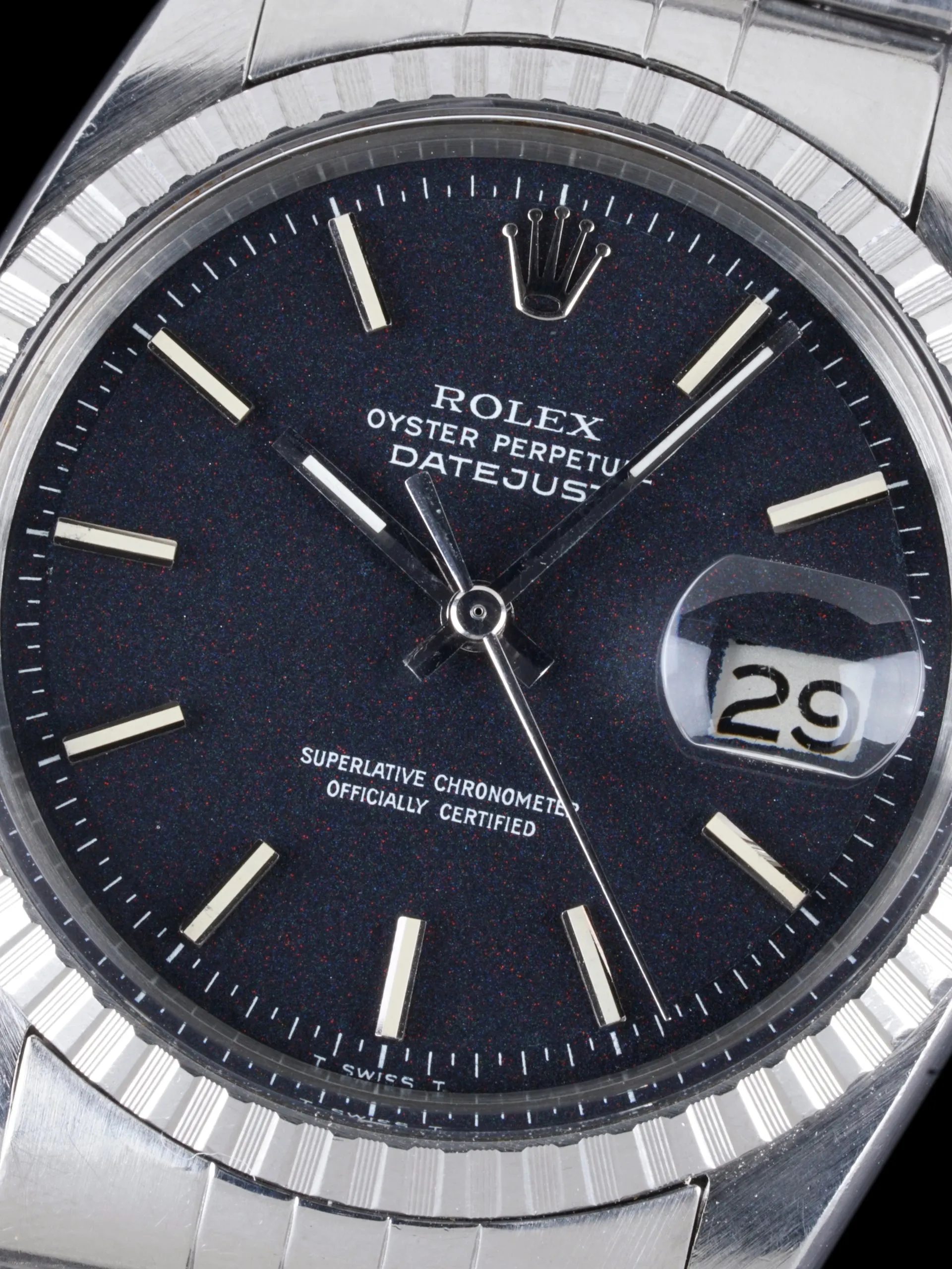 1973 Rolex Datejust (Ref. 1603) Non-Luminous Black "Confetti Dial"