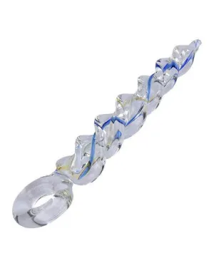 230436 - Lucent Twister Glass Anal Plug