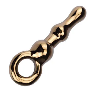230459 - Lucent Aperto Gold Glass Butt Plug