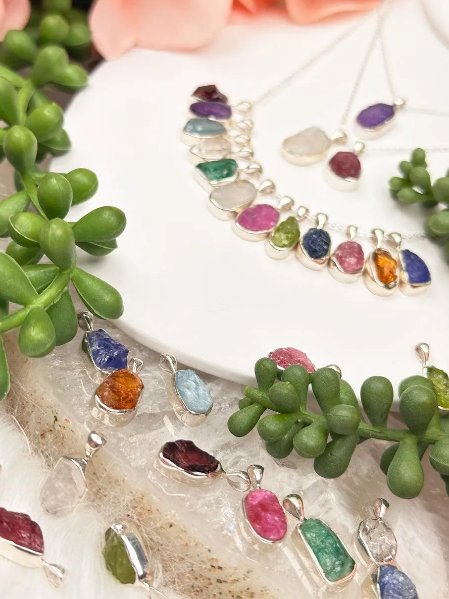 925 Silver Birthstone Necklaces