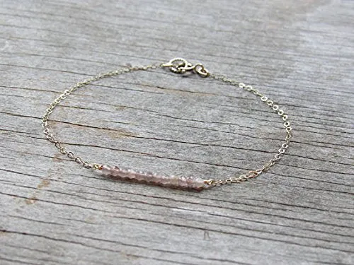 AAA   Rare Quality CHOCOLATE MOONSTONE gemstone bracelet 3-4mm Code- WAR11359