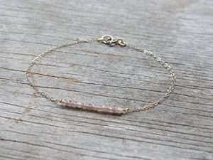 AAA   Rare Quality CHOCOLATE MOONSTONE gemstone bracelet 3-4mm Code- WAR11359