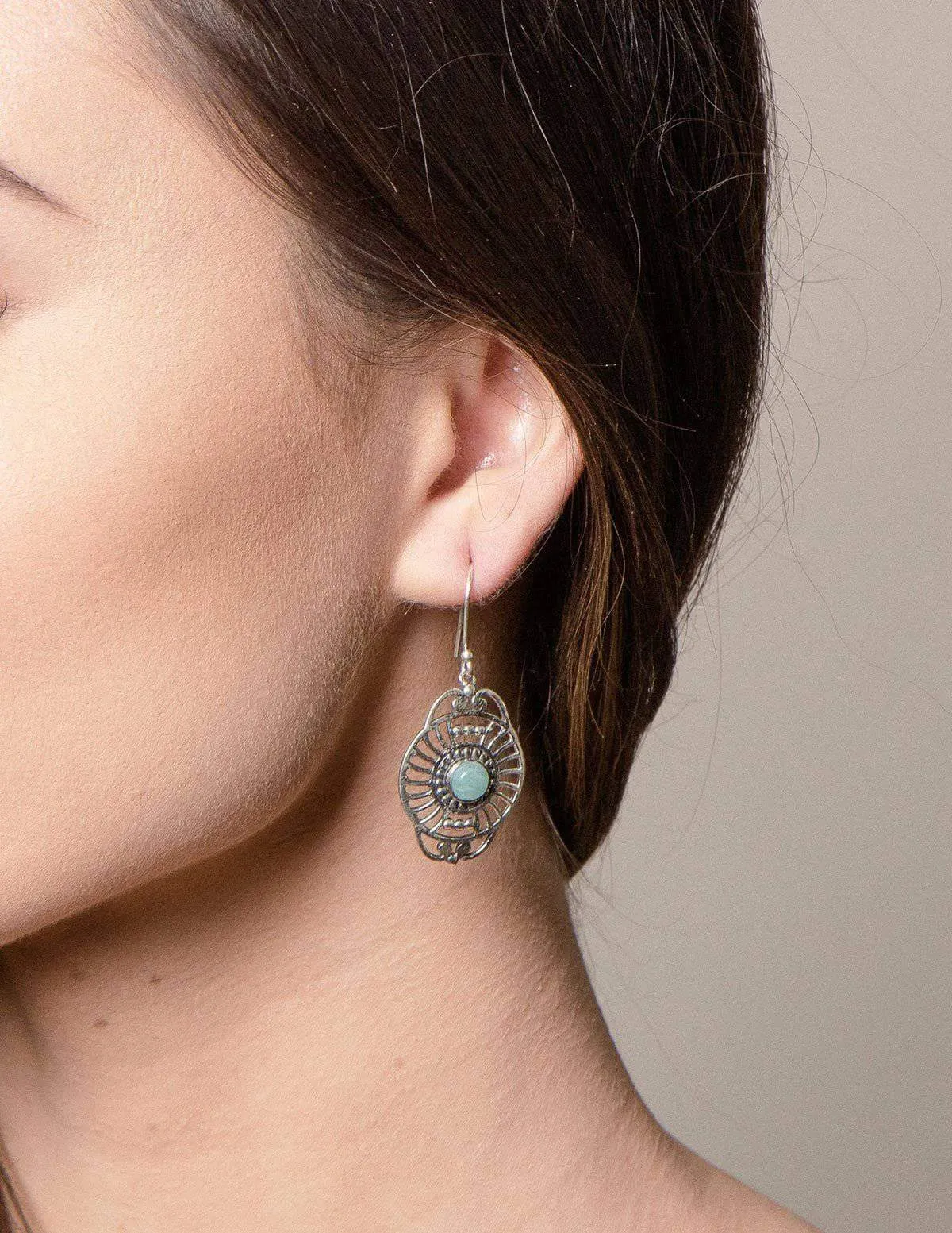 Amazonite Chakra Gemstone Earrings