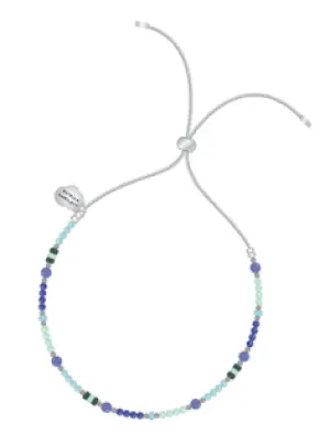 Amelia Gemstone Bracelet - Lapiz Lazuli & Aquamarine - Wisdom - Estella Bartlett