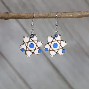Atom Dangle Wooden Dangle Earrings by Cate's Concepts, LLC