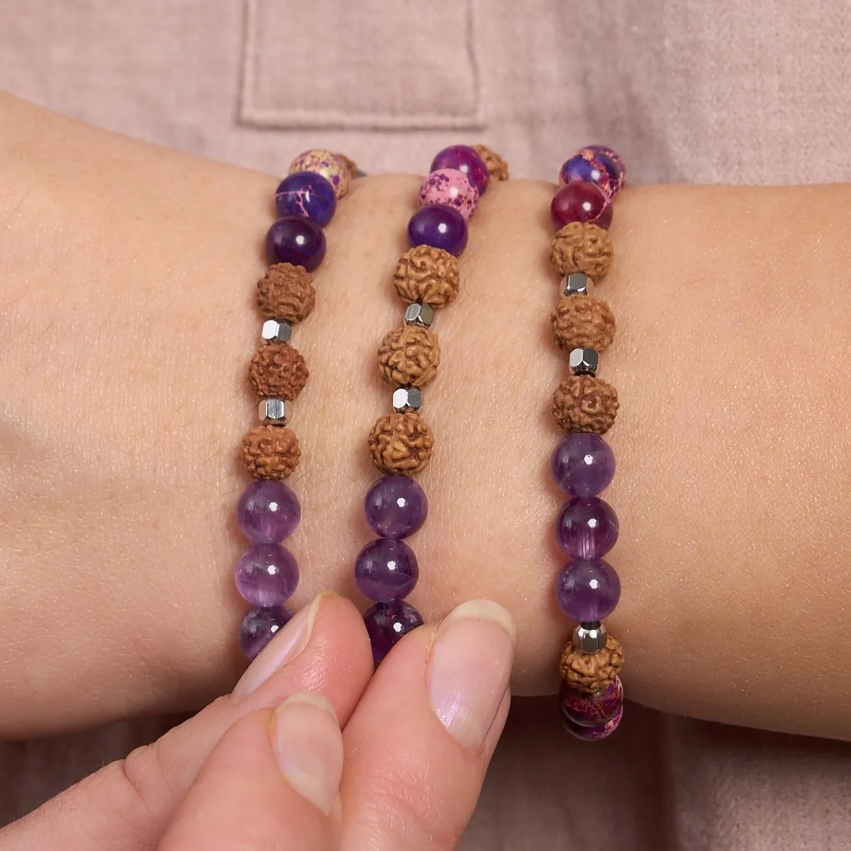 Awakening | Gemstone Rudraksha |  Mala Bracelet