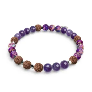 Awakening | Gemstone Rudraksha |  Mala Bracelet