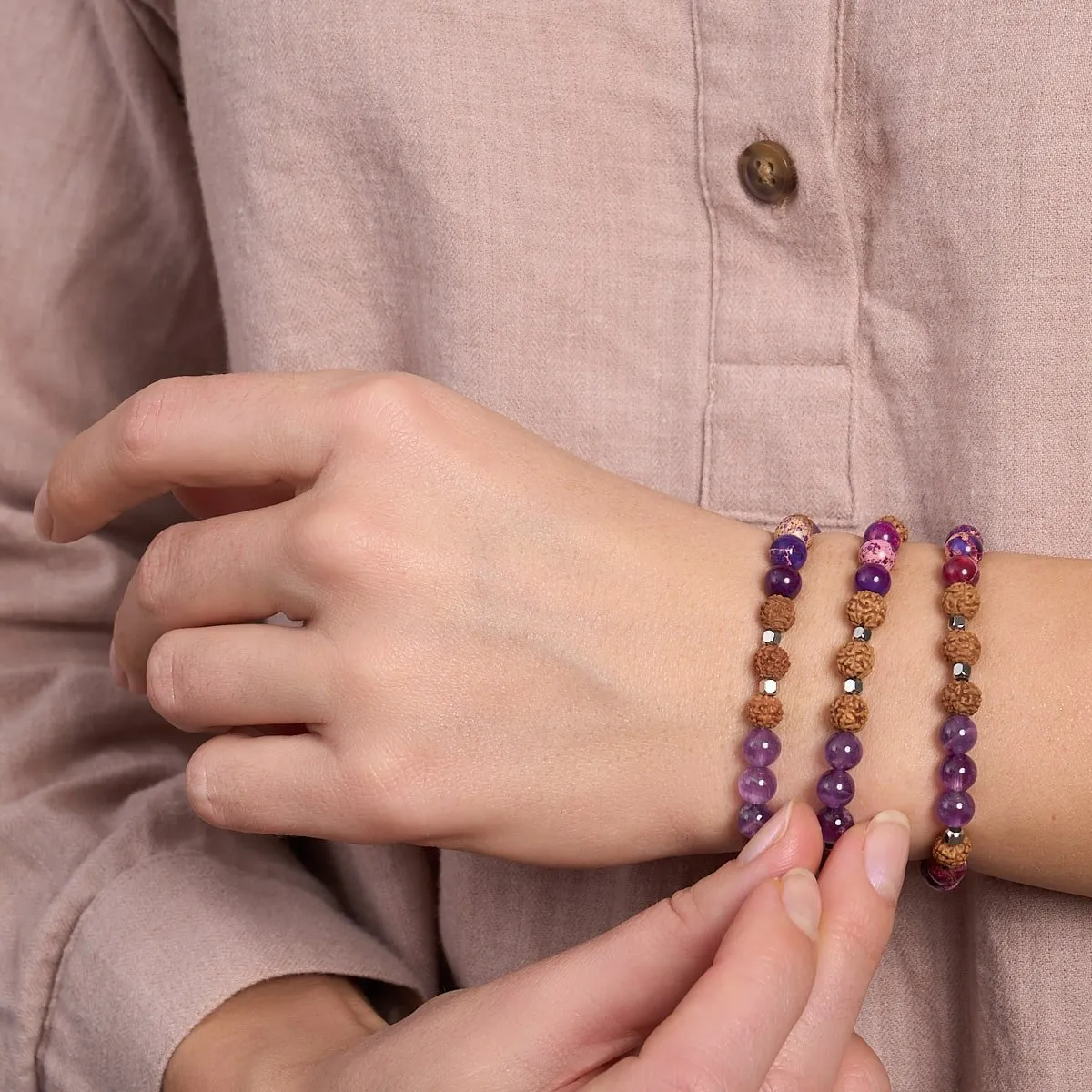 Awakening | Gemstone Rudraksha |  Mala Bracelet