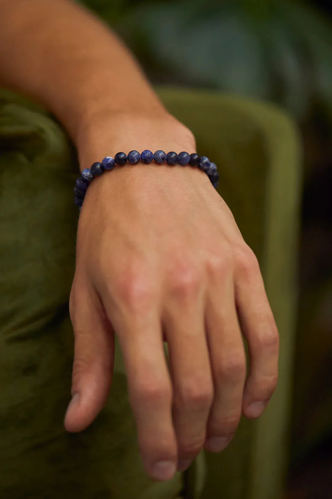 Bartlett Men's Lapis Lazuli Beaded Bracelet