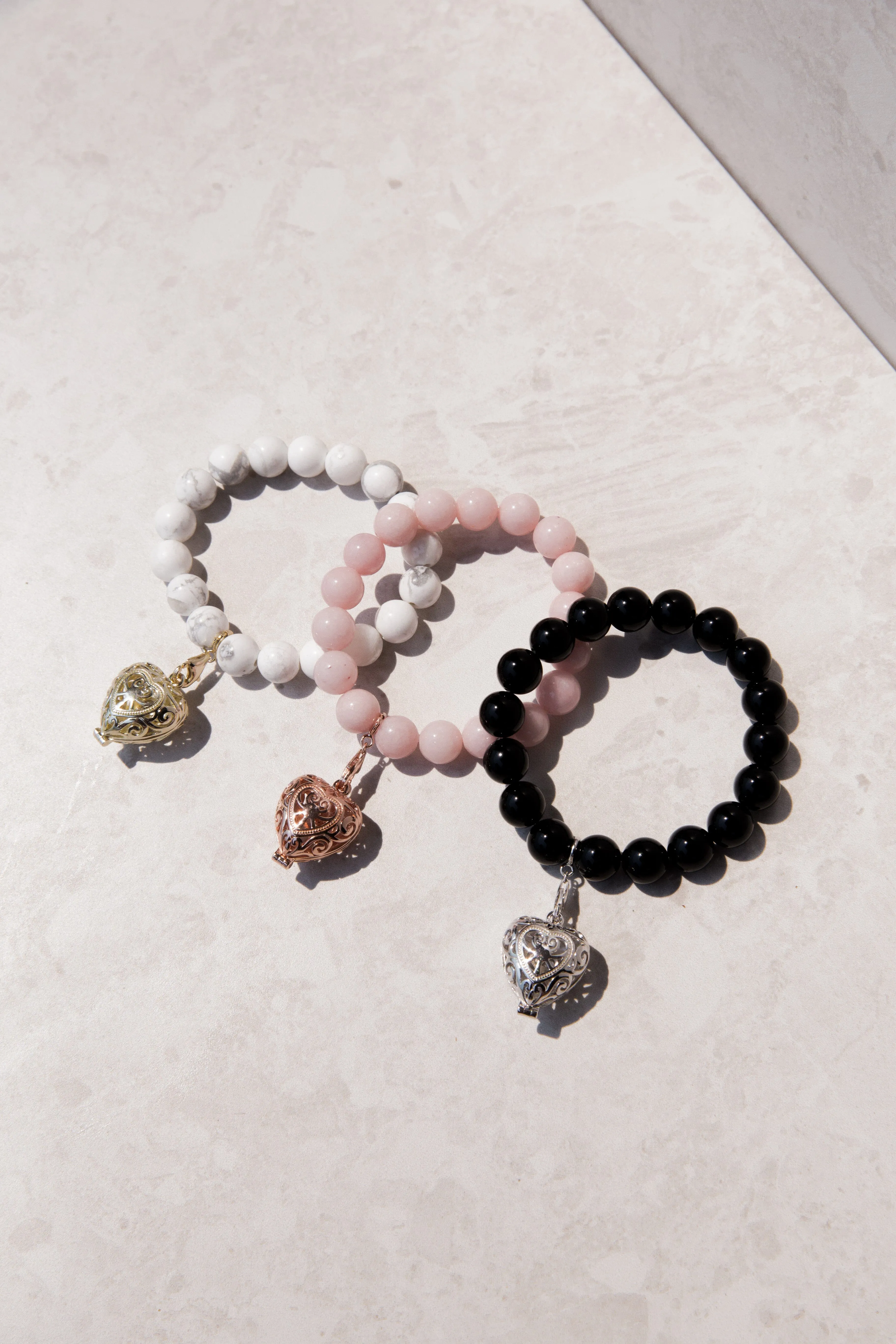 Bead Perfumed Bracelet - Enchanted Gold