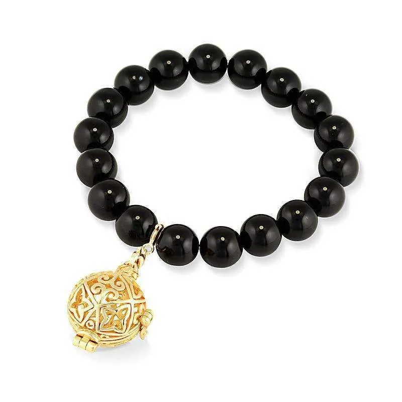 Bead Perfumed Bracelet - Enchanted Gold