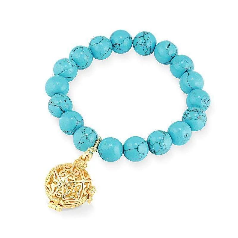 Bead Perfumed Bracelet - Enchanted Gold