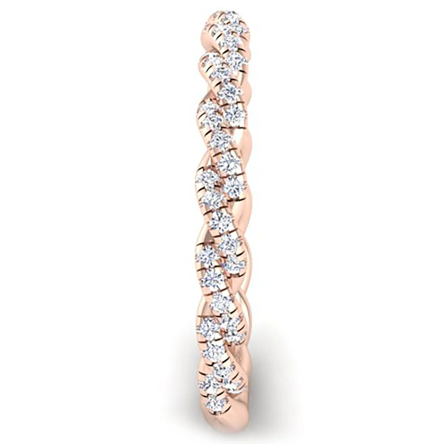 Ben Garelick Phoebe Pave Diamond Twist Wedding Ring