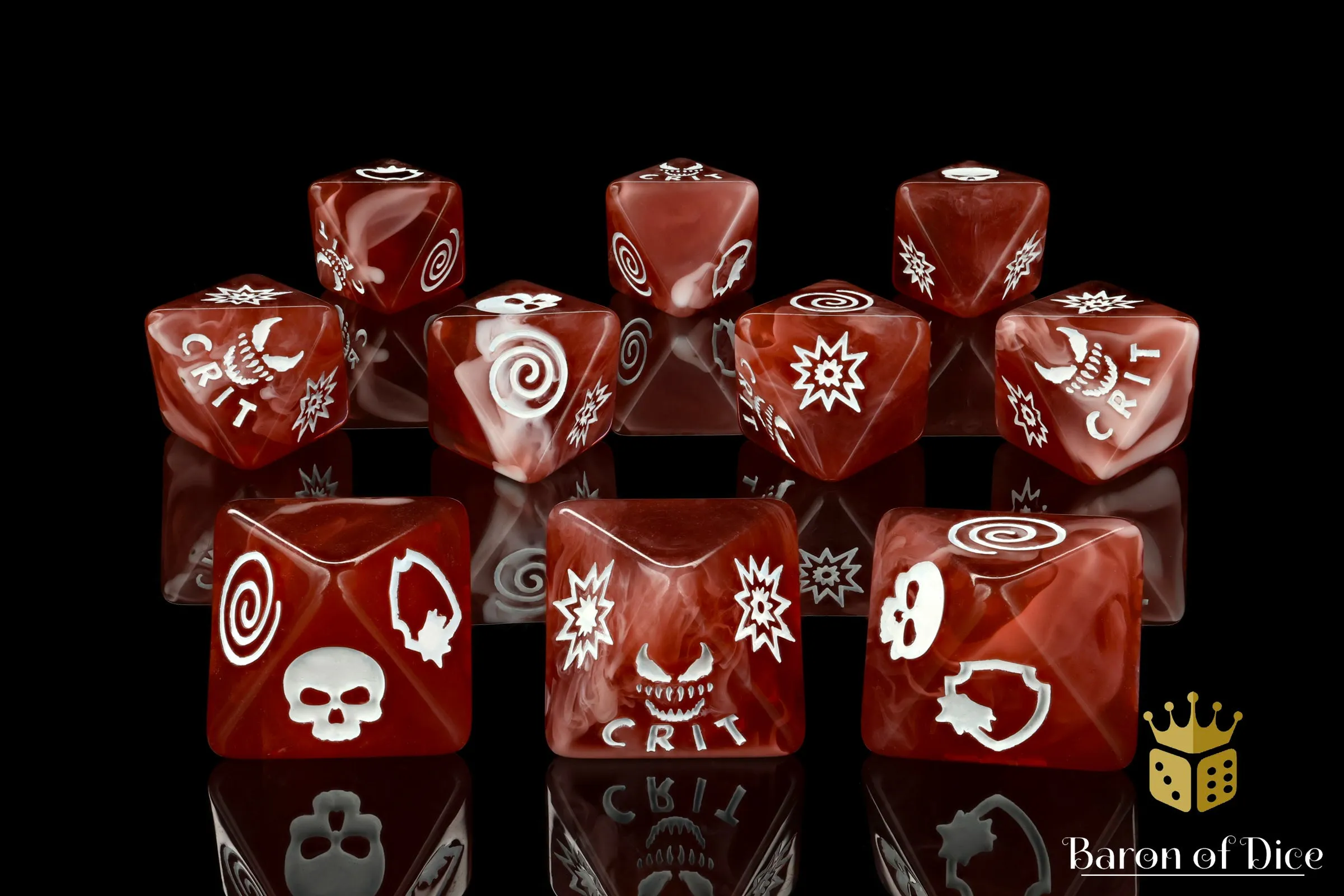 Bloody Symbiote Dice - D8 Set