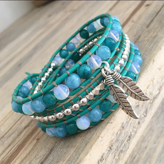 BLUE MOON GODDESS WRAP BRACELET
