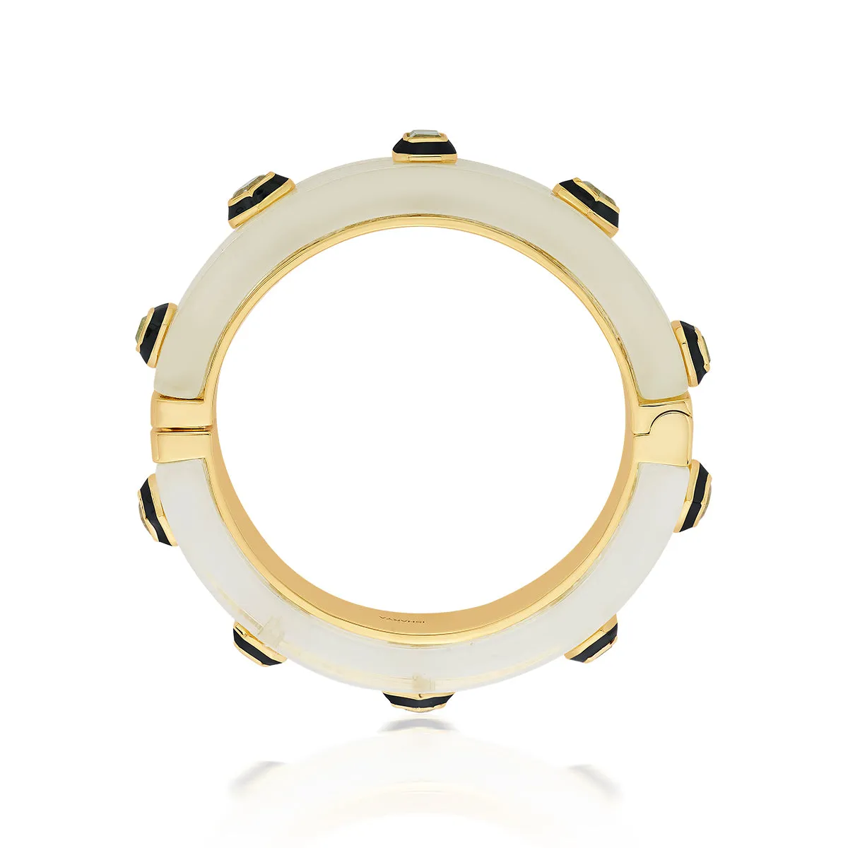 Bougie Mirror Resin Hinge Bangle