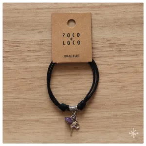 Bracelet Sliding Knots Kangaroo with Amethyst