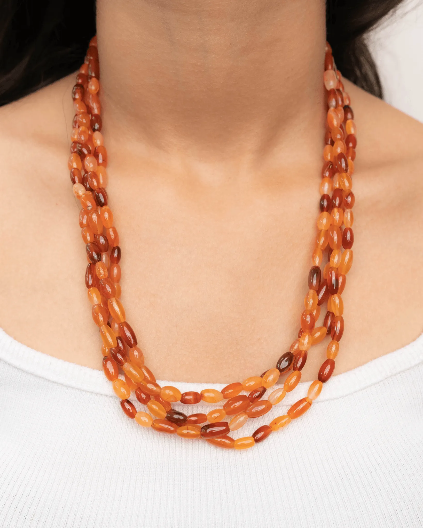 Carnelian Oval Necklace