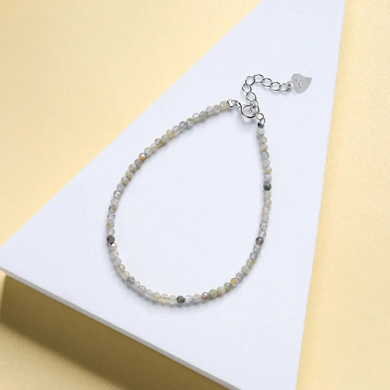 Chic and Dainty Natural Stone Multicolor Anklet Bracelets