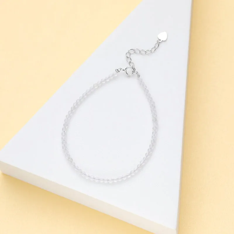 Chic and Dainty Natural Stone Multicolor Anklet Bracelets