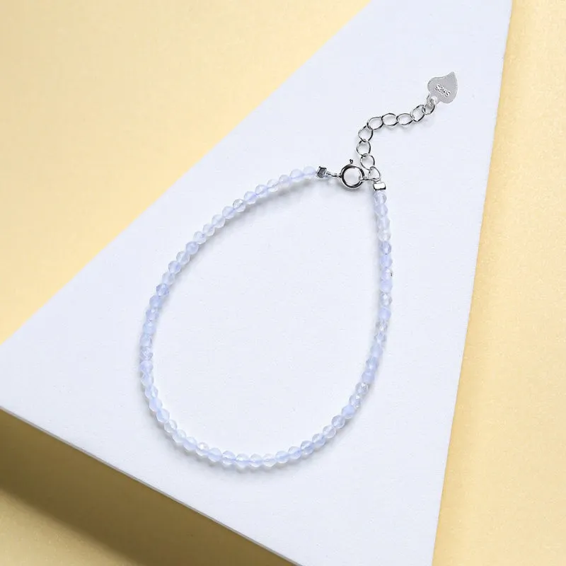 Chic and Dainty Natural Stone Multicolor Anklet Bracelets