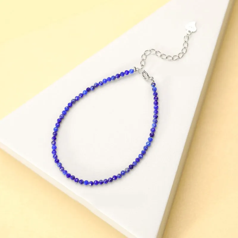 Chic and Dainty Natural Stone Multicolor Anklet Bracelets