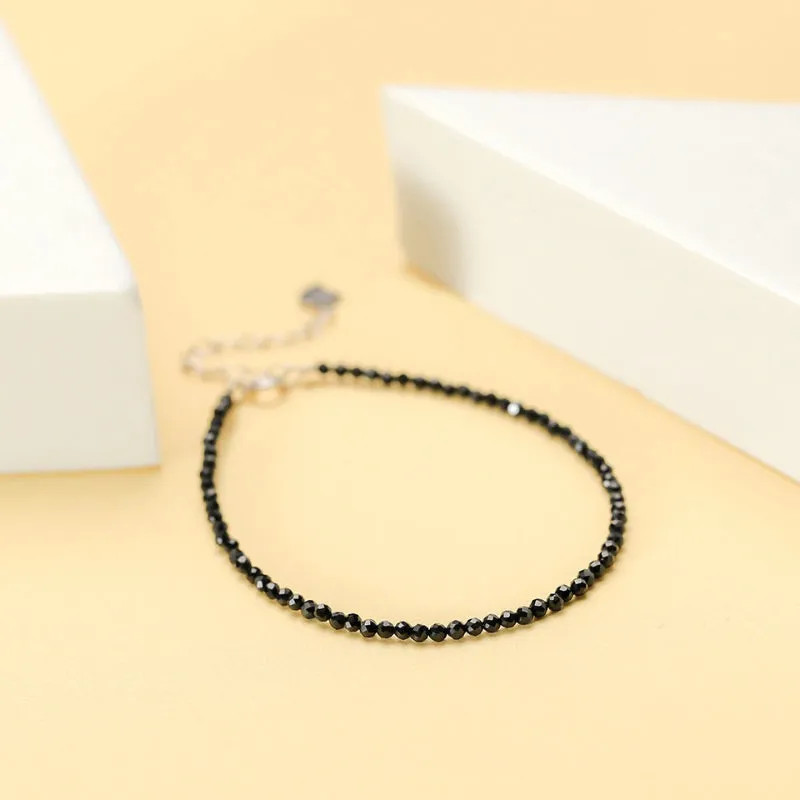 Chic and Dainty Natural Stone Multicolor Anklet Bracelets