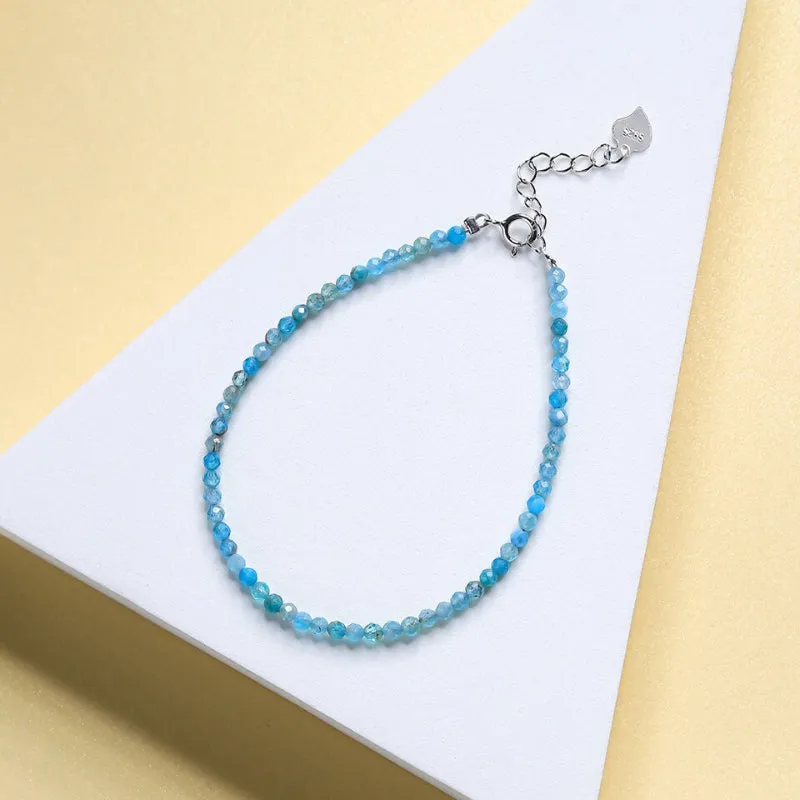 Chic and Dainty Natural Stone Multicolor Anklet Bracelets