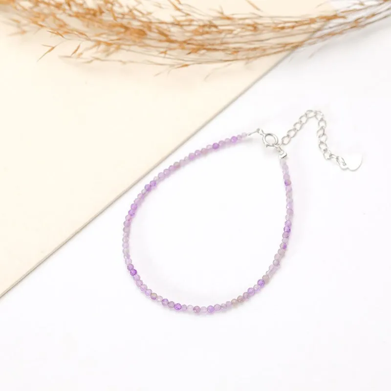 Chic and Dainty Natural Stone Multicolor Anklet Bracelets