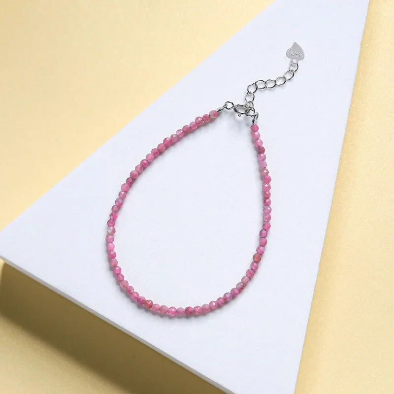 Chic and Dainty Natural Stone Multicolor Anklet Bracelets