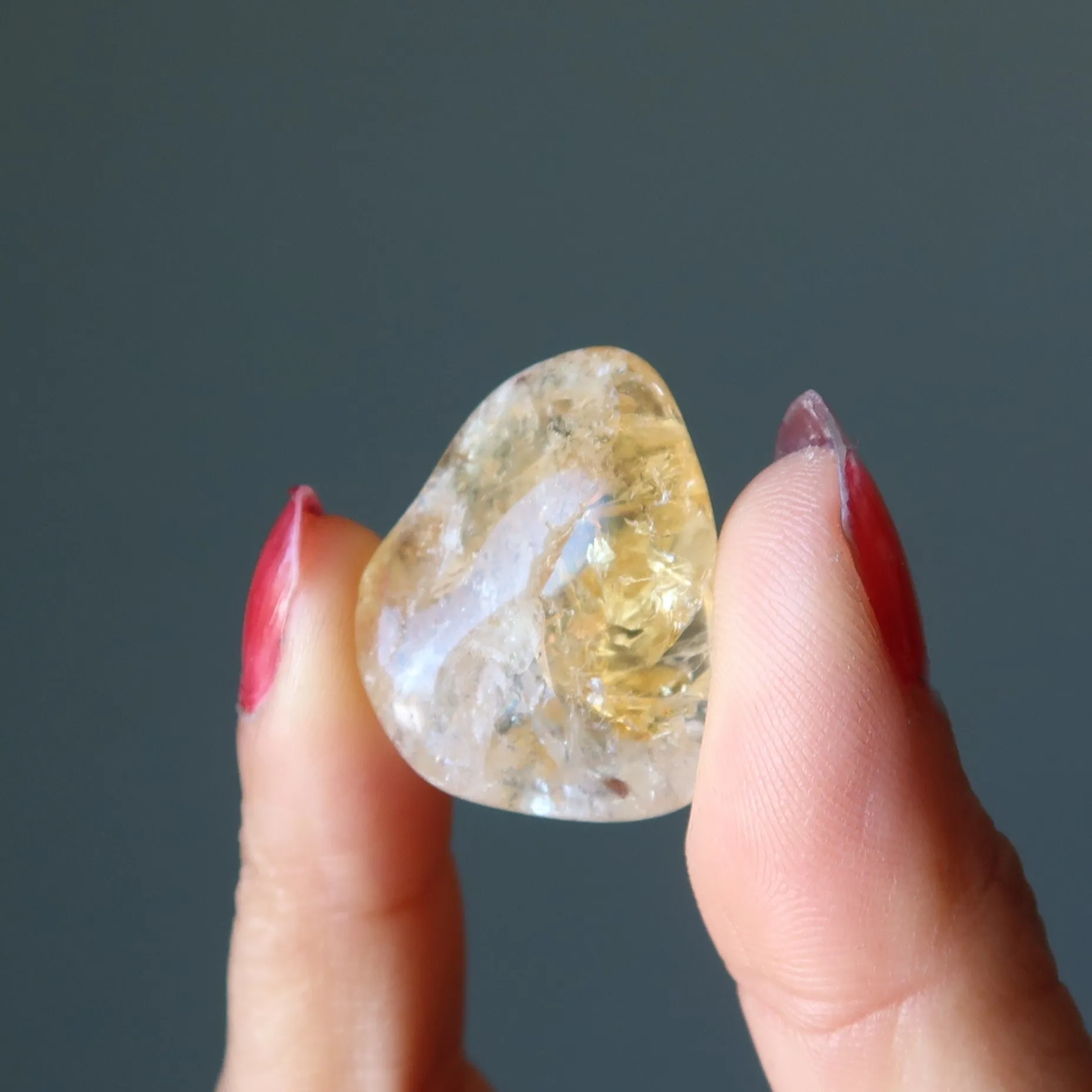 Citrine Tumbled Stone Abundance Crystal