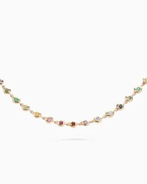 Collective Stone Necklace | Yellow Gold