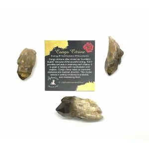 Congo Citrine Raw Point