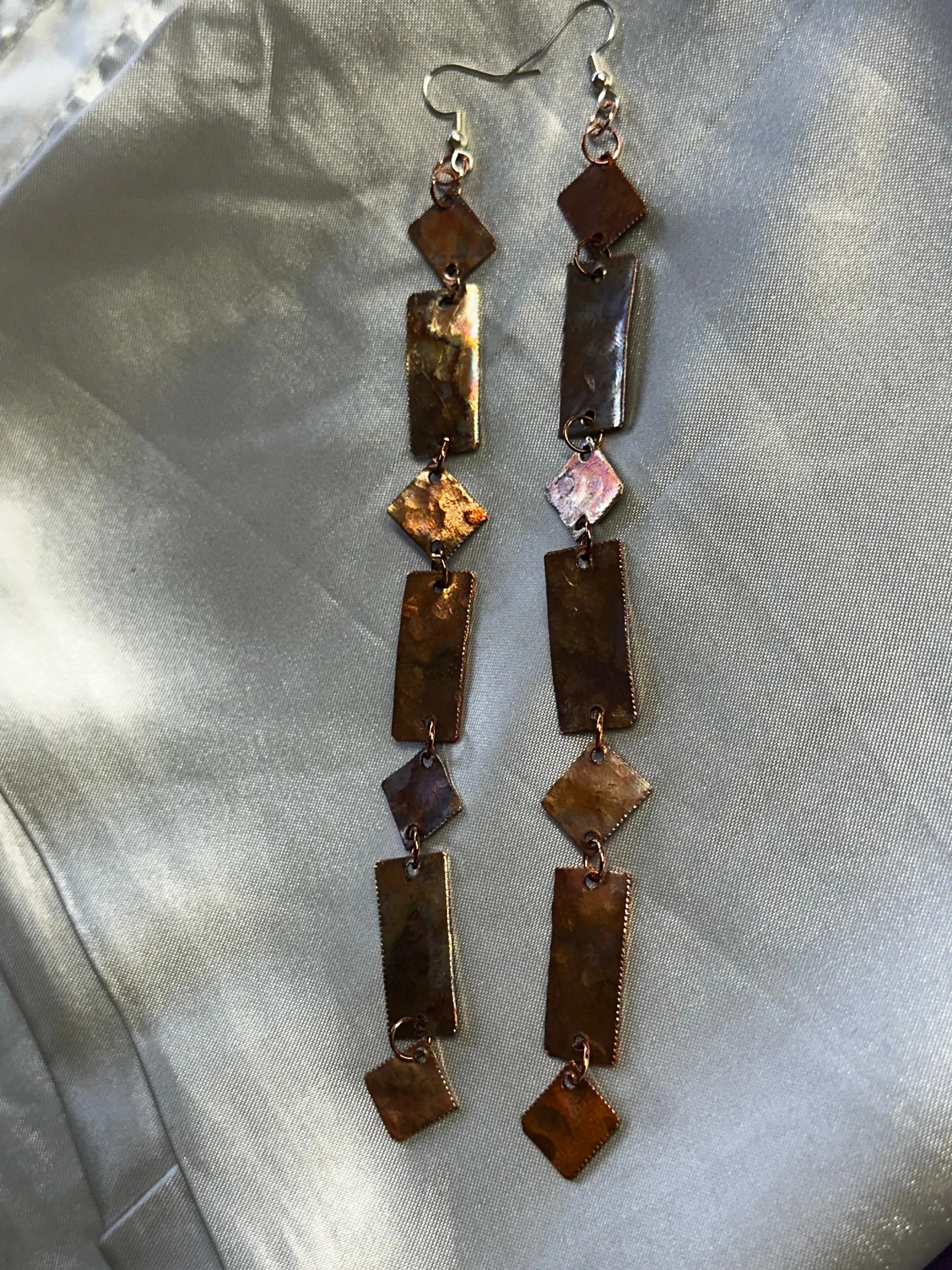 Copper Dangle Earrings