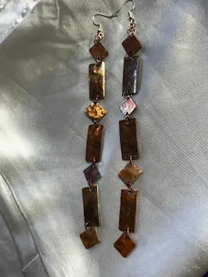 Copper Dangle Earrings