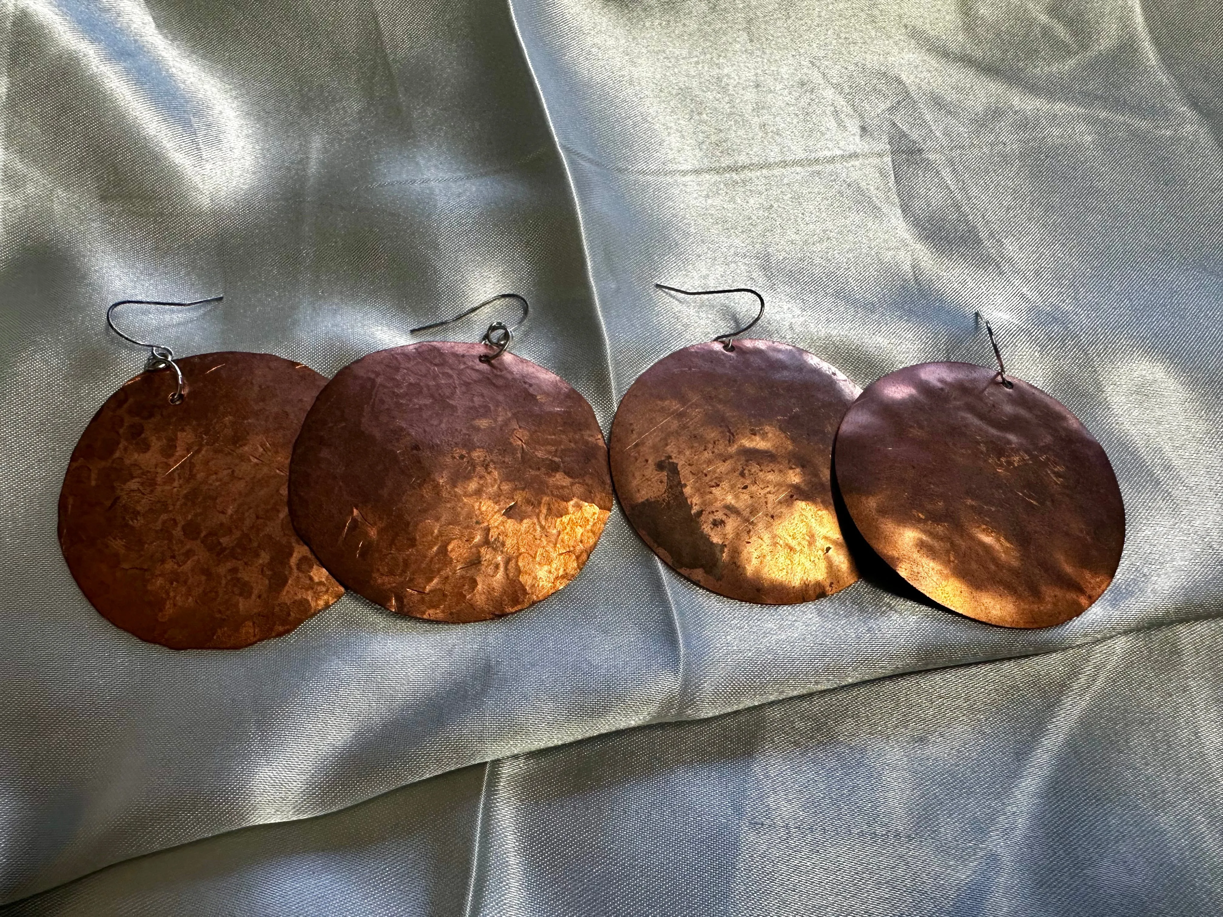 Copper Dangle Earrings