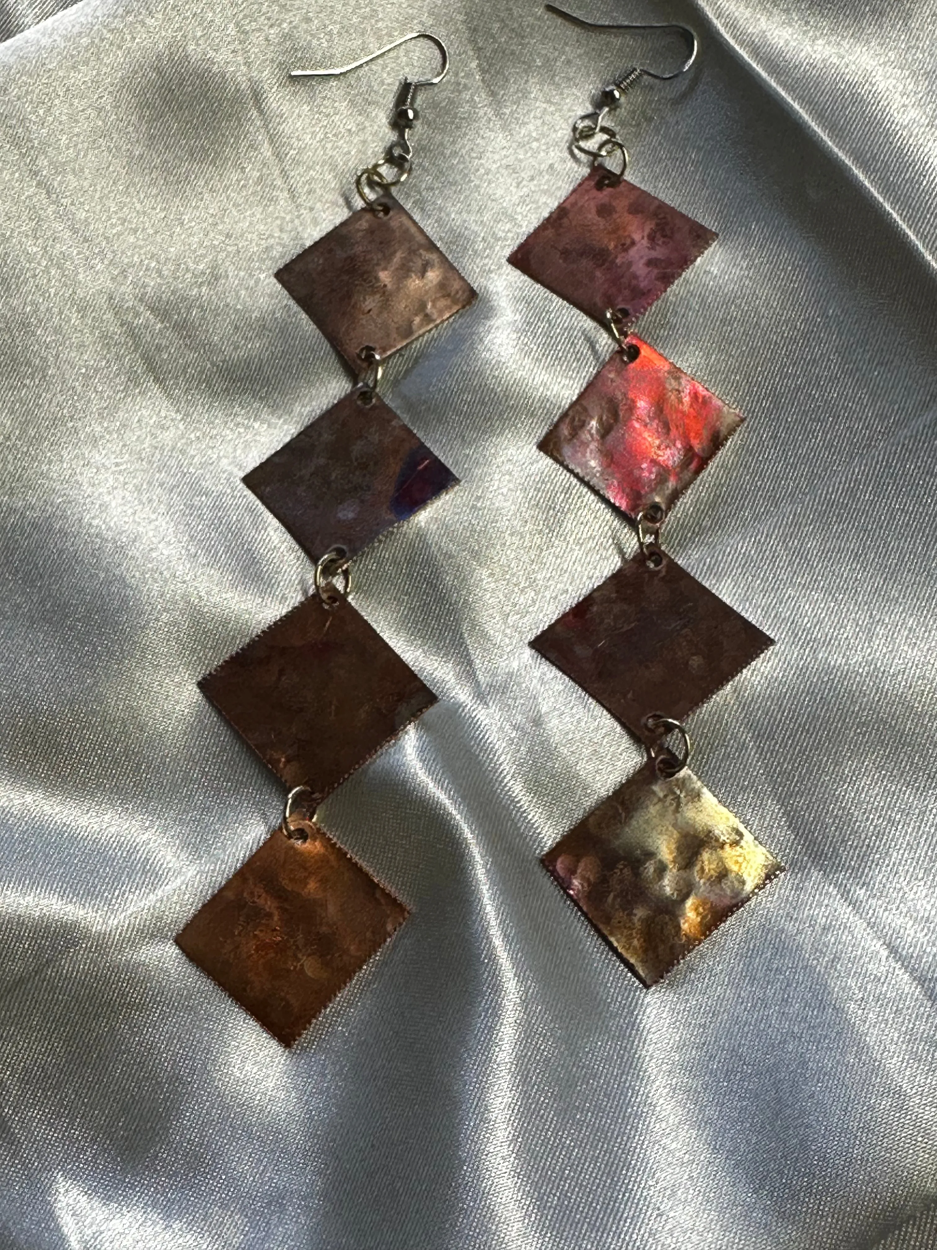 Copper Dangle Earrings