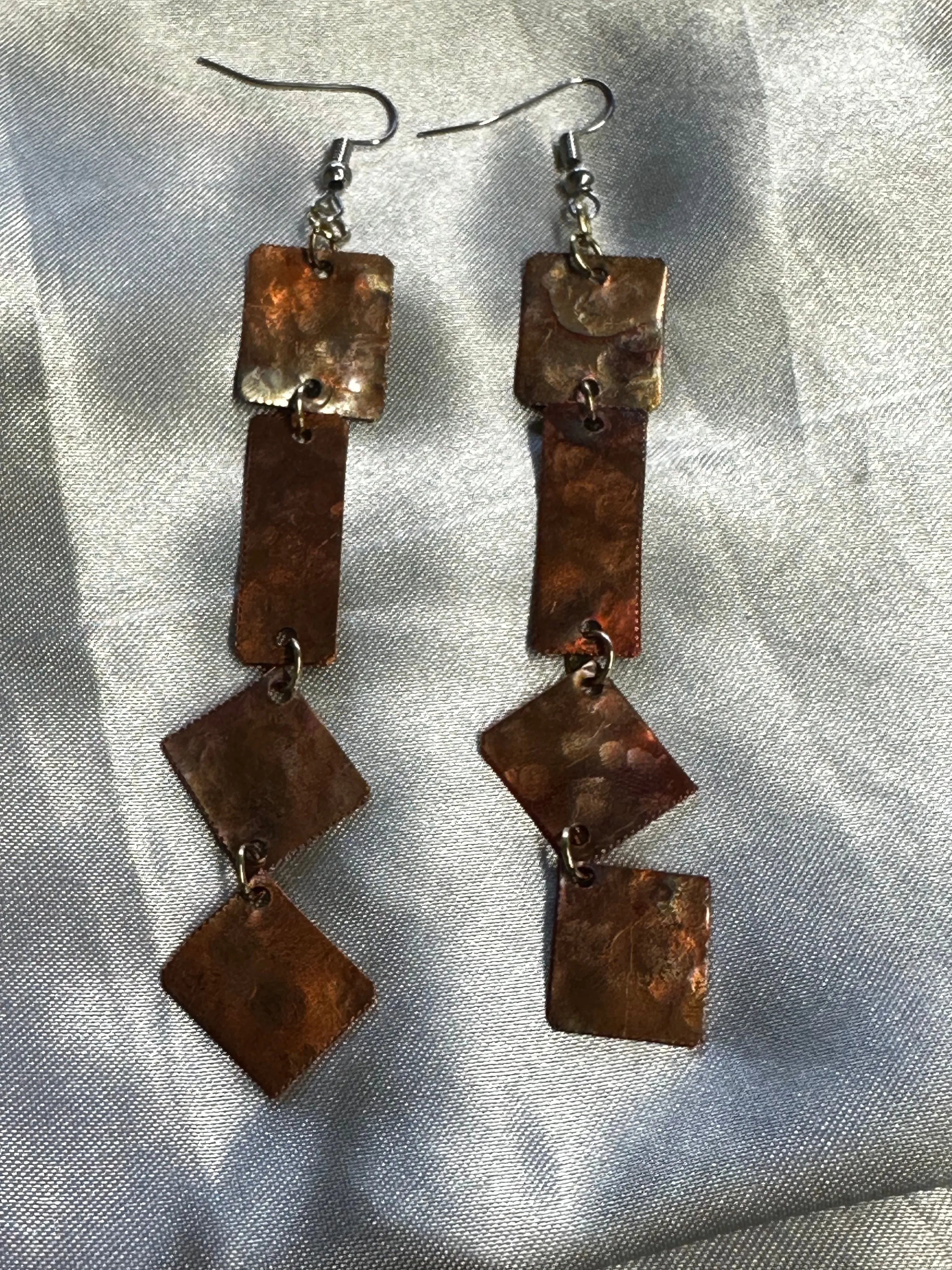 Copper Dangle Earrings