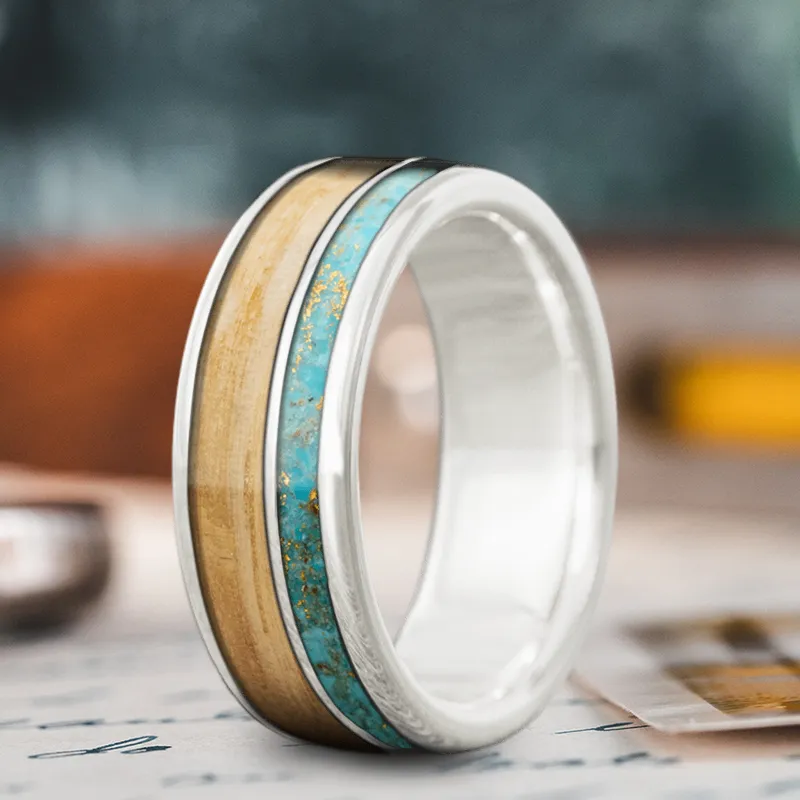 Custom Design - 2-Inlay Offset Ring E1XY7e7c-xLTAGH1G-vbPUnm