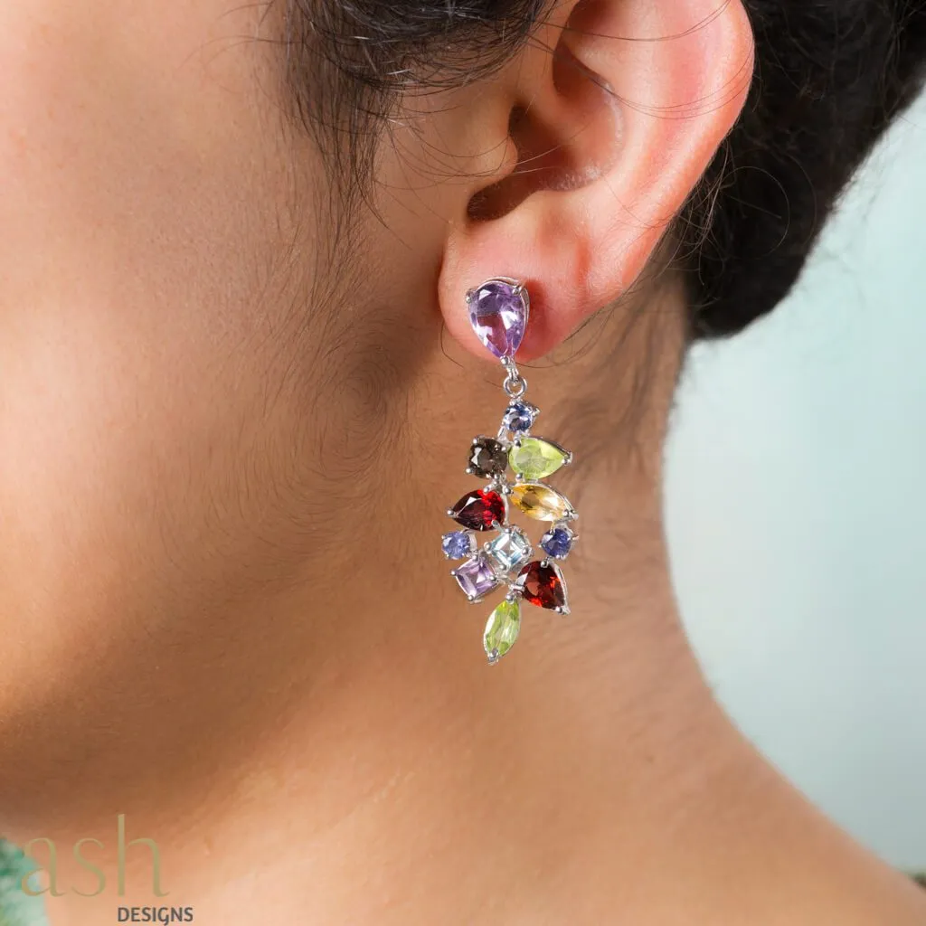 Dancing Spring Gemstone Earrings