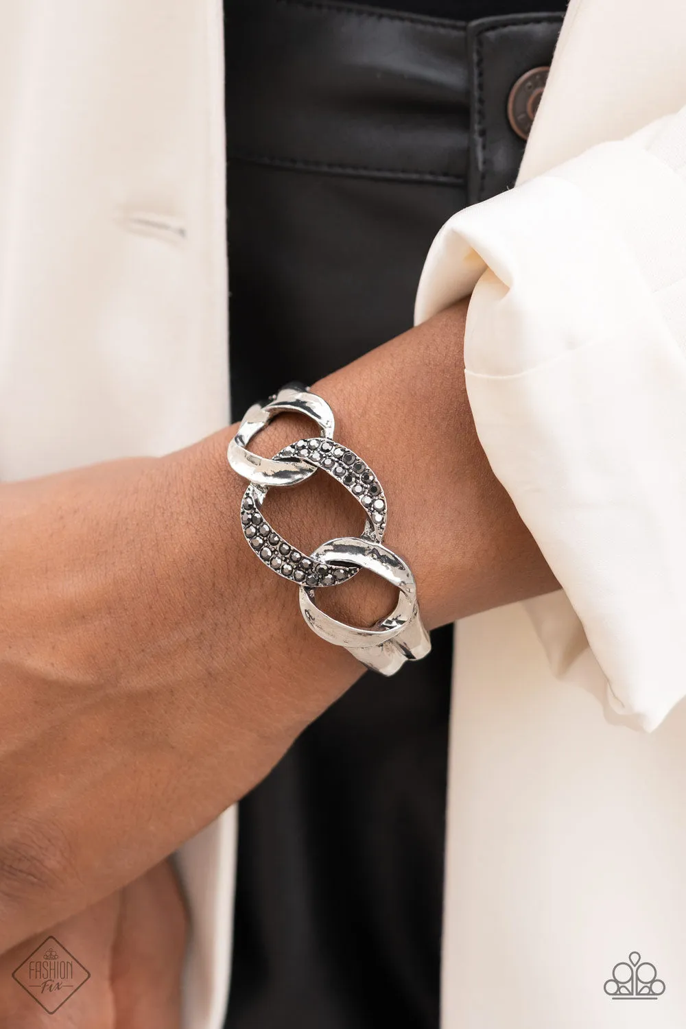 Diamond shell Squad - Silver Bracelet GoddessBlings Jewels and Accessories