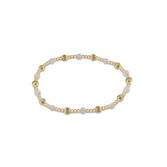 Enewton Dignity Sincerity Pattern 4mm Bead Bracelet Moonstone