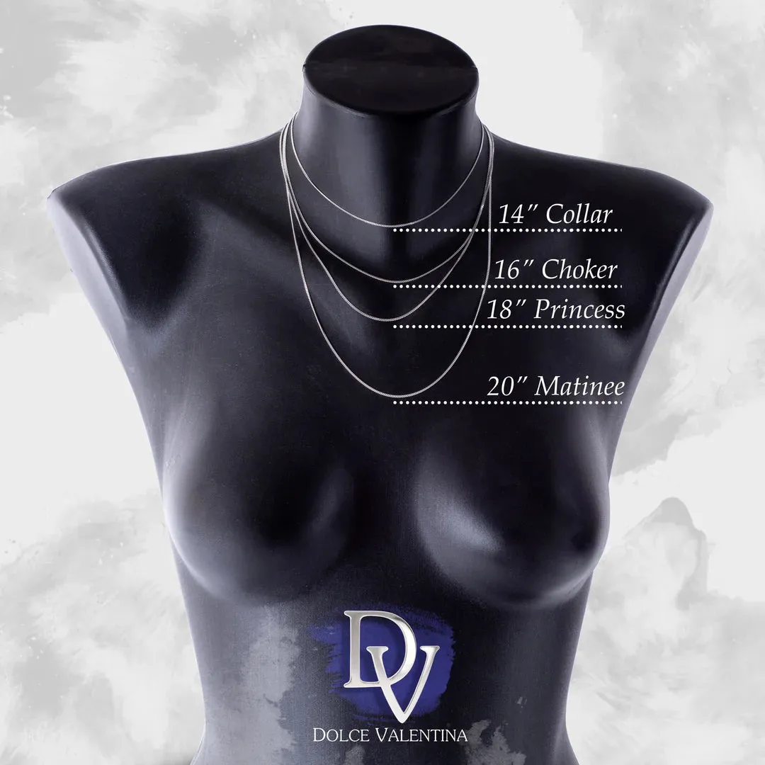 Engravable Three Heart Birthstone Necklace in Silver