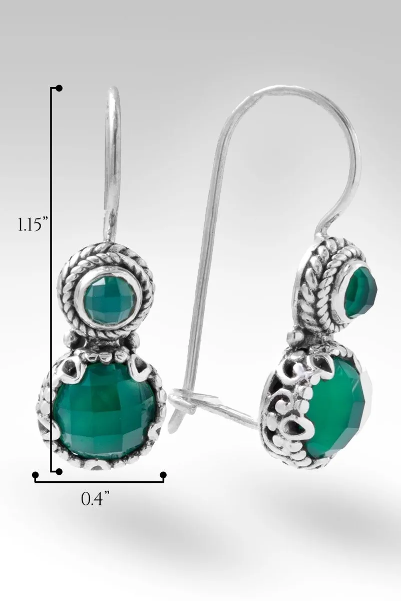 Faith in the Unseen Earrings™ in Green Onyx
